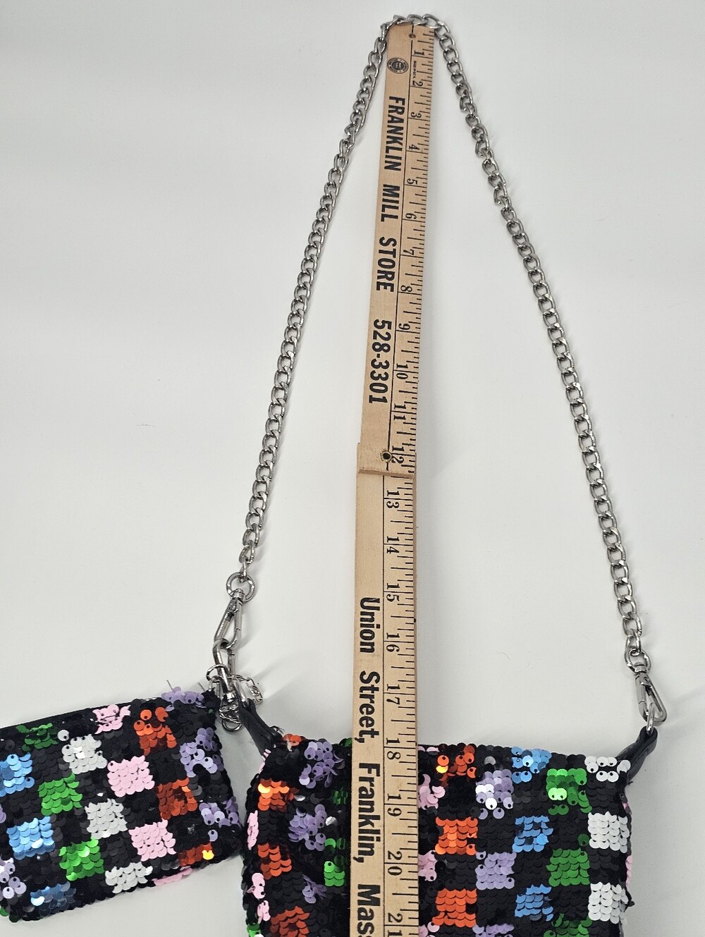 Mini Sequin purse & wallet NWOT